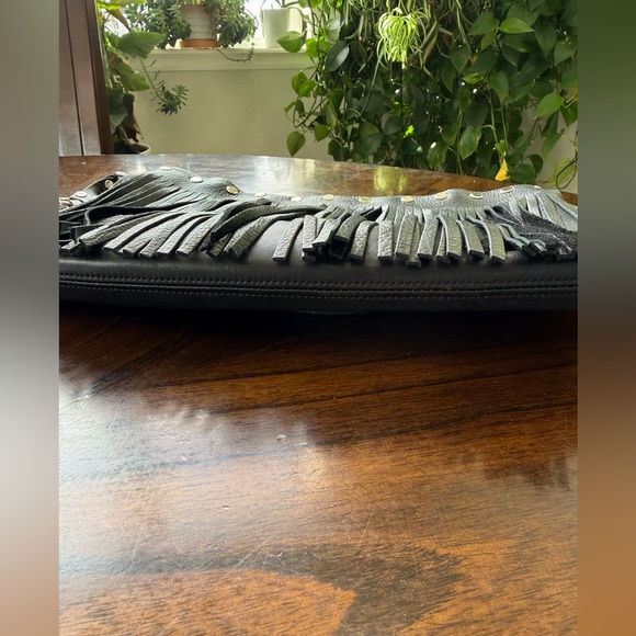 Coach 9407 Upcrafted Fringe Black Leather Legacy Slim Zip - Picture 15 of 16